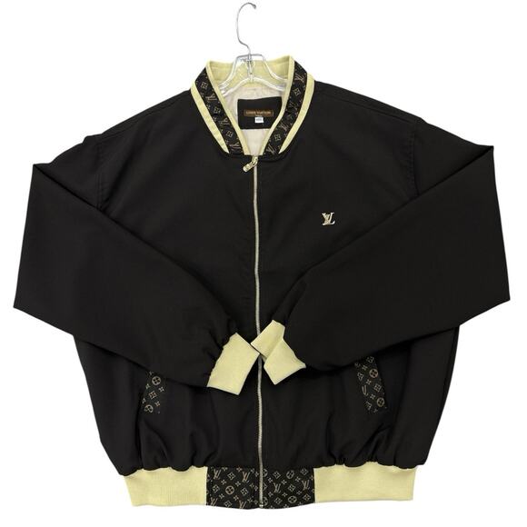 Dapper Dan VTG Authentic 90s Choc Brown Bomber Jacket SZ 3X - Picture 1 of 10